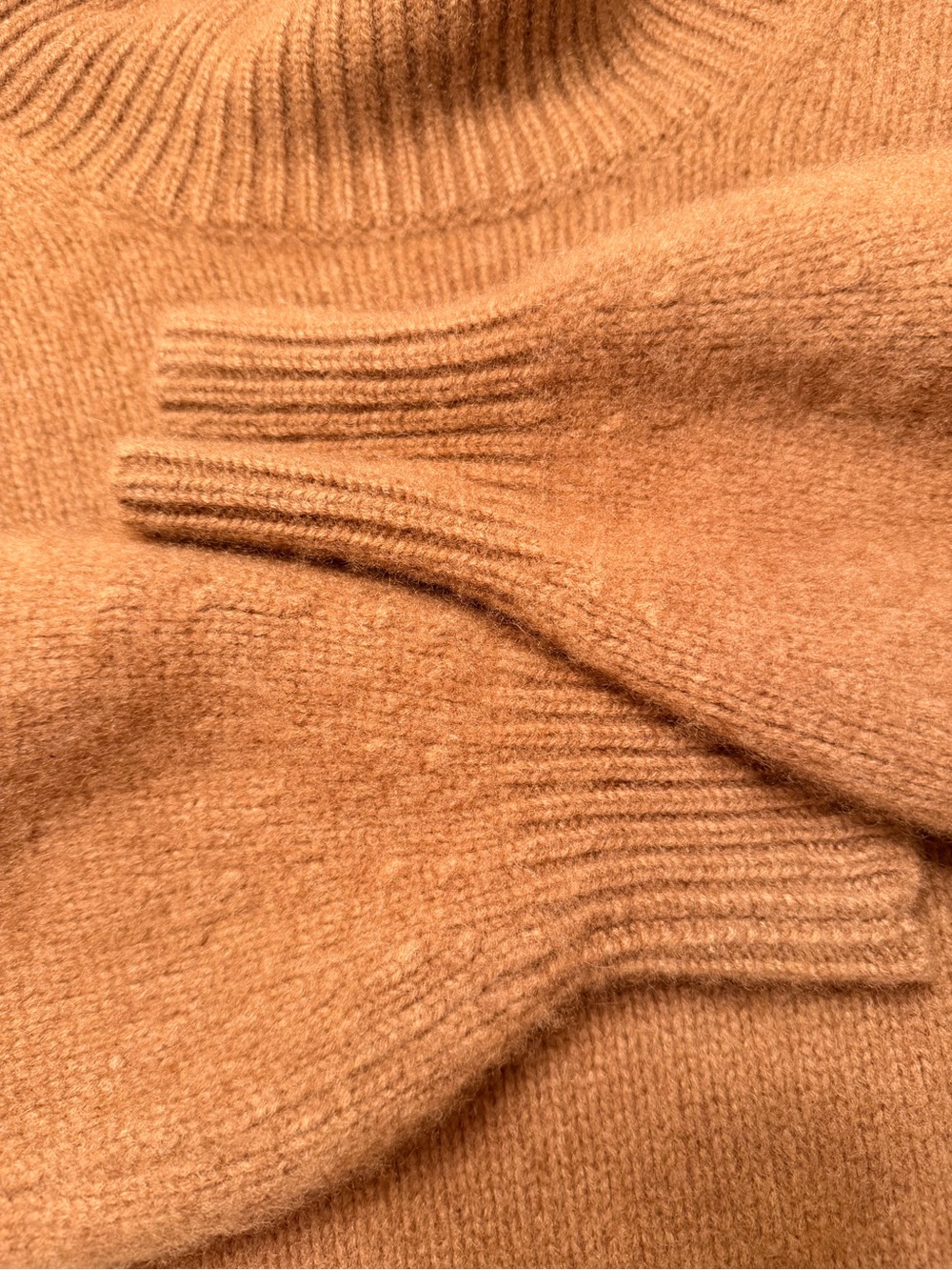 NAADAM 100%premium Cashmere Relaxed Ribbed
Turtleneck Sweater - Mocha Brown - Picture 12 of 12